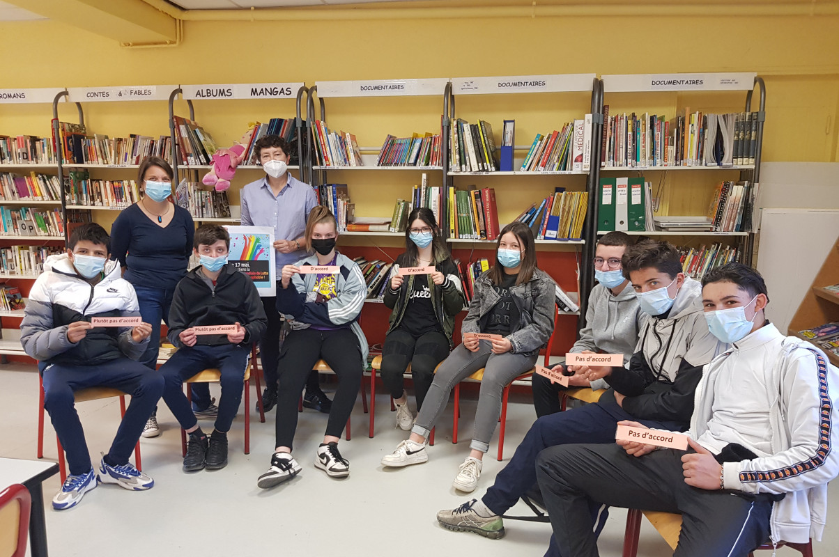 Sensibilisation à l’homophobie auprès des élèves de 3ème du collège La Chartreuse