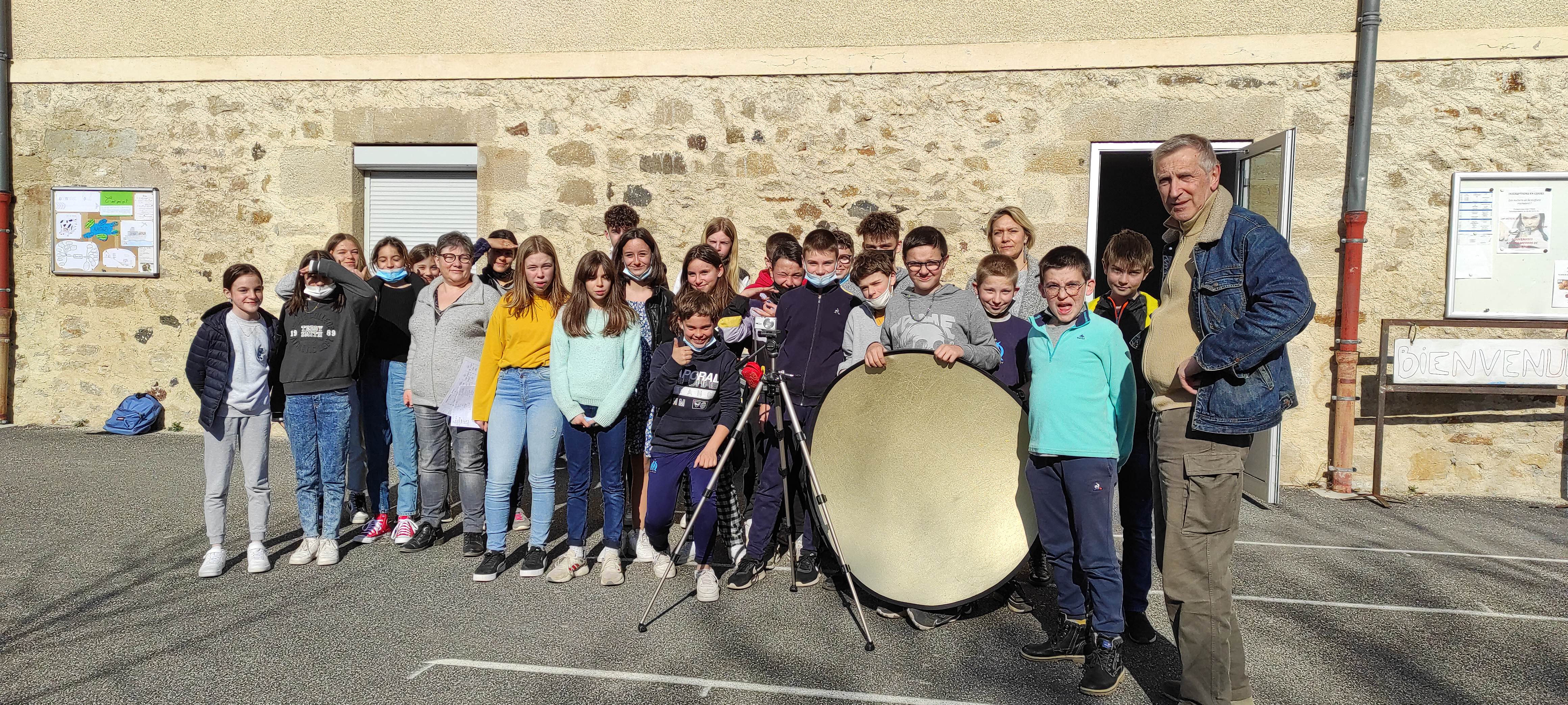 Intervention d'un photographe au collège